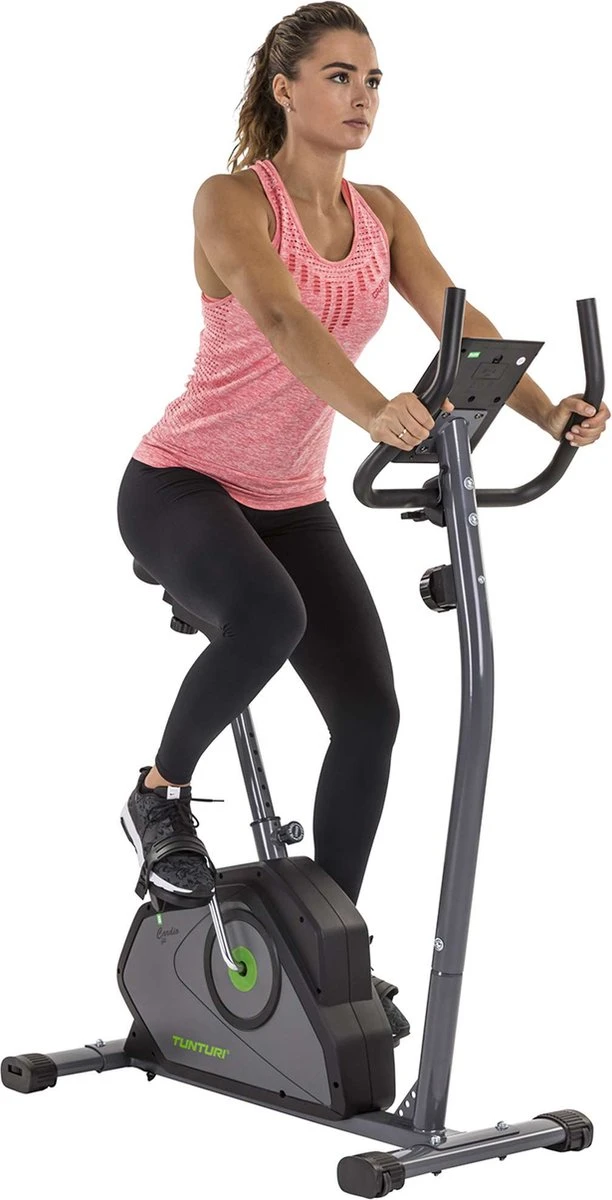 Tunturi Cardio Fit B40 Hometrainer - Fitnessfiets Met Lage Instap - 8 Weerstandsniveaus - Voorzien Van Tablethouder En Transportwielen 10 Tunturi Cardio Fit B40 Hometrainer - Fitnessfiets Met Lage Instap - 8 Weerstandsniveaus - Voorzien Van Tablethouder En Transportwielen - Afbeelding 8