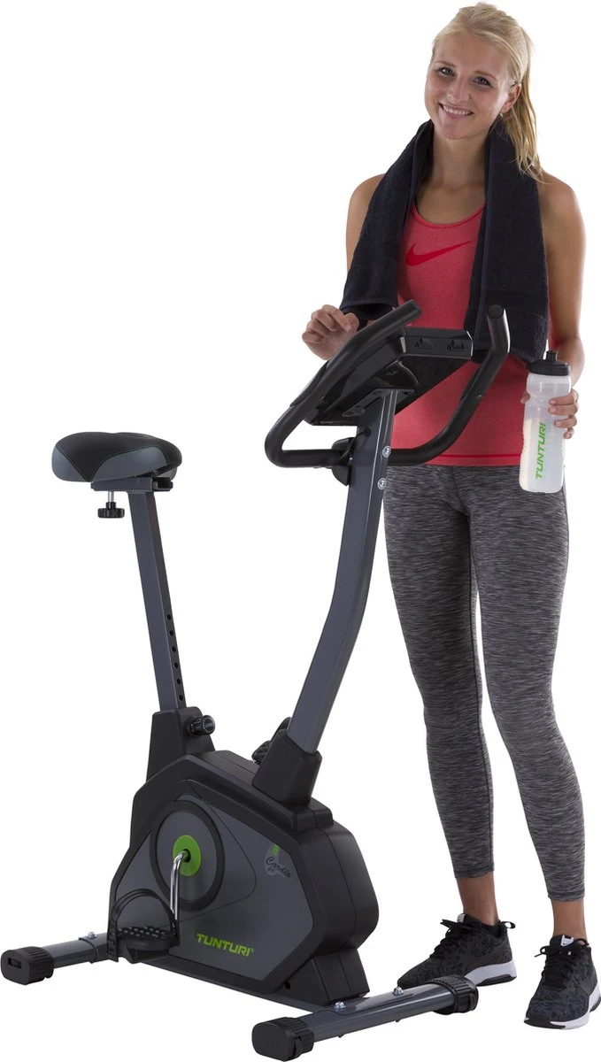 Tunturi Cardio Fit E35 Hometrainer - Ergometer - Bluetooth - Fitnessfiets Met 12 Verschillende Trainingsprogramma's - Comfort Plus Zadel 12 Tunturi Cardio Fit E35 Hometrainer - Ergometer - Bluetooth - Fitnessfiets Met 12 Verschillende Trainingsprogramma's - Comfort Plus Zadel - Afbeelding 10