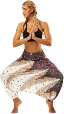 Merkloos Yoga Pants Loose Women High Waist Women Summer Loose Yoga Trousers Baggy Boho Jumpsuit Harem Pants Gym White Fractal 12 Merkloos Yoga Pants Loose Women High Waist Women Summer Loose Yoga Trousers Baggy Boho Jumpsuit Harem Pants Gym White Fractal -Fit Verkoop 683x1200