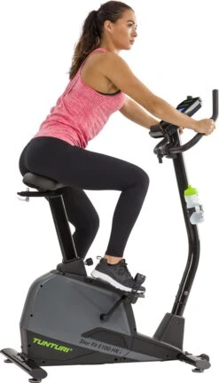 Tunturi Star Fit E100 HR I Plus Hometrainer - Ergometer - Fitnessfiets - Bluetooth - 21 Trainingsprogramma's - 16 Weerstandniveaus - Kleur: Zwart -Fit Verkoop 686x1200