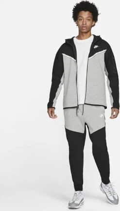 Nike M NSW TCH FLC HOODIE FZ WR Heren Vest - Maat M -Fit Verkoop 686x1200 4