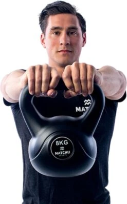 Matchu Sports - Kettlebell - Full Body Workout - Kettlebell 8kg - Gewichten - Zwart -Fit Verkoop 745x1200