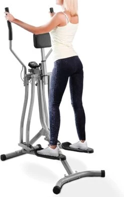 GoodVibes - Crosstrainer Met LCD-scherm Voor Thuisgebruik Met Hartslagsensor En Buiksteun - Thuistrainer - Stepper - Cardiotrainer - Homegym -Fit Verkoop 752x1200