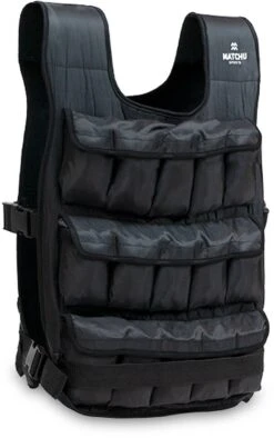 Matchu Sports - Verstelbaar Gewichtsvest - Gewichtsvest 20kg - Weight Vest - Hardlopen - Cardio - Zwart -Fit Verkoop 753x1200 1