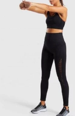 Yoga Broek - Zwart - Naadloos - Hoge Taille - Legging - Fitness - Maat M -Fit Verkoop 776x1200