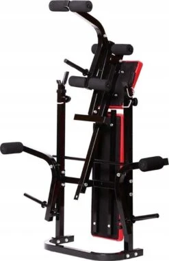 Halterbank INC. 50 Kg GEWICHTEN - Sportbank - Fitnessbank + Halterschijven + 1 Halterstang + 2 Dumbbells - Multifunctioneel - Volledig Instelbaar - Opklapbaar -Fit Verkoop 778x1200