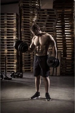 Tunturi Gewichten - Halterset - Dumbbell Set - 2 Stuks - Totaal 28kg - Zwart - Vinyl - Incl. Gratis Fitness App -Fit Verkoop 802x1200 1