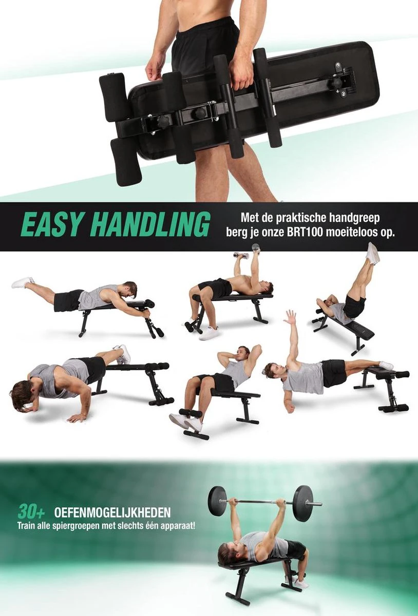 Sportstech BRT100 - Halterbank - Buiktrainer - Fitnessbank- Trainingsbank 9 Sportstech BRT100 - Halterbank - Buiktrainer - Fitnessbank- Trainingsbank - Afbeelding 7