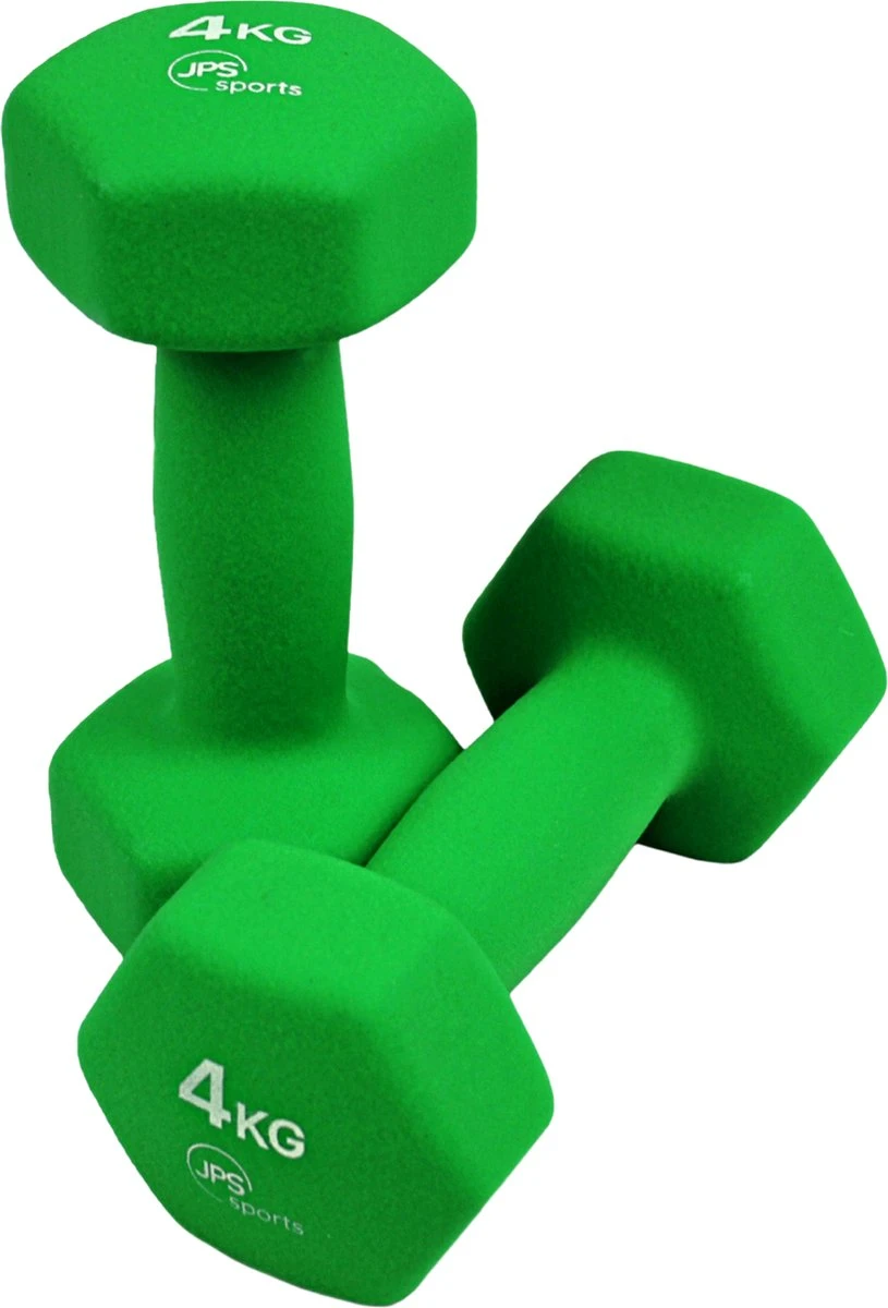 JPS Sports® Dumbells - Gewichten - Dumbells 4kg - Dumbells Set 2 X 4 Kg - Zeshoekig - Duurzaam - Groen 3 JPS Sports® Dumbells - Gewichten - Dumbells 4kg - Dumbells Set 2 X 4 Kg - Zeshoekig - Duurzaam - Groen