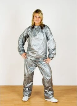 Zweetpak - Sauna Pak - Sauna Suit - Zweetpak Heren - Zweetpak Dames - 2 Delig - Zilver -Fit Verkoop 878x1200 2