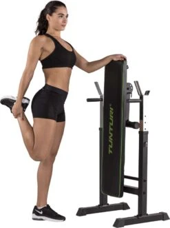 Tunturi WB20 Halterbank - Fitnessbank - Trainingsbank - Utility Bench - Opklapbaar - Bankdrukbank - Kleur: Zwart -Fit Verkoop 895x1200 2