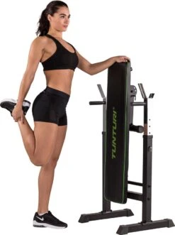 Tunturi WB20 Halterbank - Fitnessbank - Trainingsbank - Utility Bench - Opklapbaar - Bankdrukbank - Kleur: Zwart -Fit Verkoop 895x1200 3