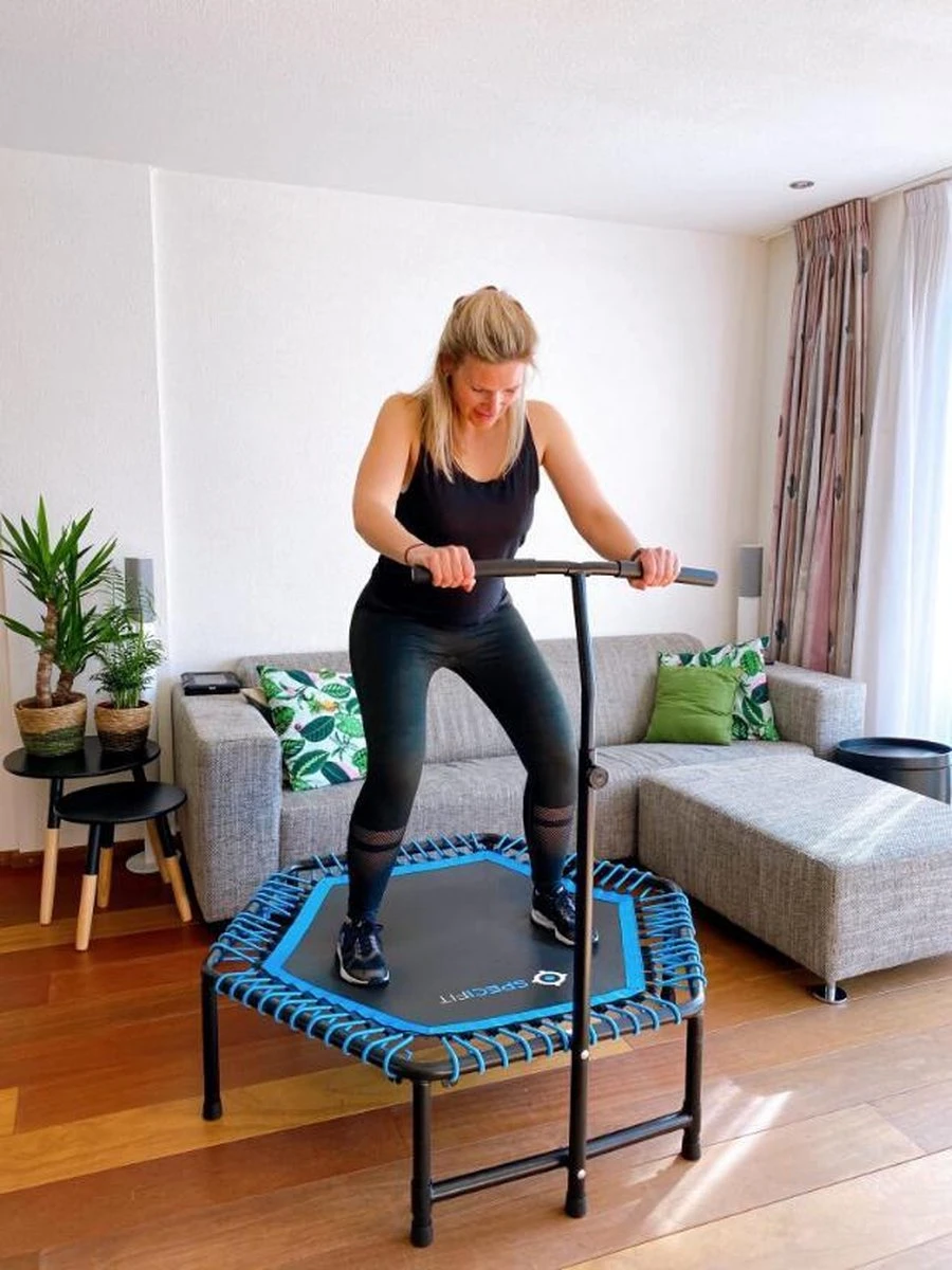 Specifit Fitnesstrampoline - Bounce Trampoline Voor Fitness Met Armsteun 6 Specifit Fitnesstrampoline - Bounce Trampoline Voor Fitness Met Armsteun - Afbeelding 4