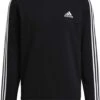 Adidas Essentials 3-Stripes Fleece Sweater Zwart Heren - Maat L -Fit Verkoop 909x1200