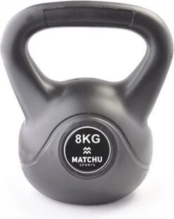 Matchu Sports - Kettlebell - Full Body Workout - Kettlebell 8kg - Gewichten - Zwart